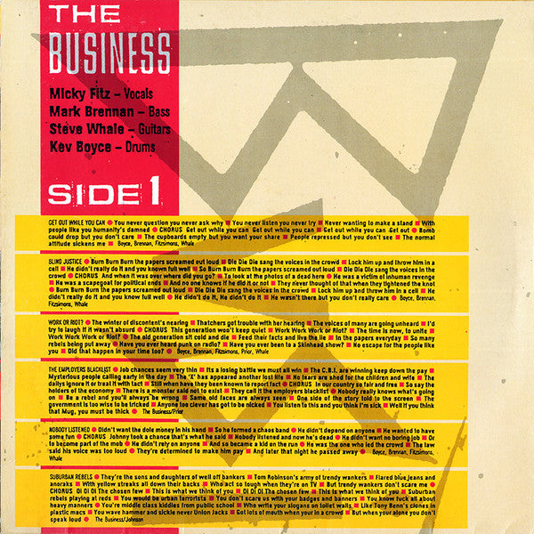 The Business : Suburban Rebels (LP, Album, Gat)
