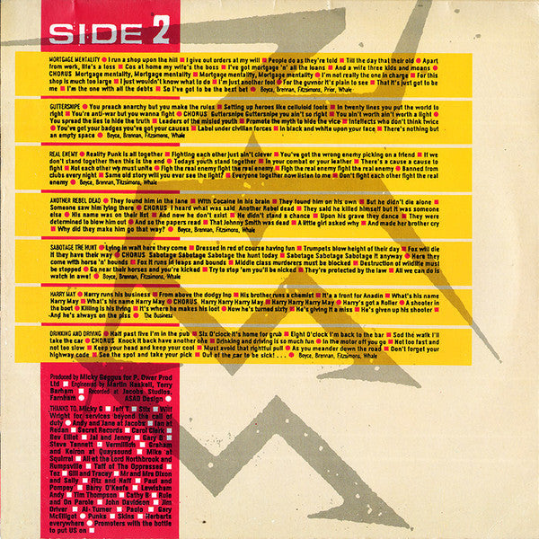 The Business : Suburban Rebels (LP, Album, Gat)