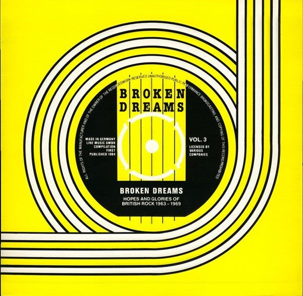 Various : Broken Dreams Volume 3 (LP, Comp, RE, Whi)