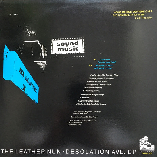 The Leather Nun : Desolation Ave (12", EP)