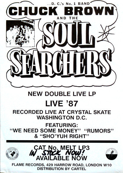 Chuck Brown & The Soul Searchers : Live '87 (2xLP, Album)