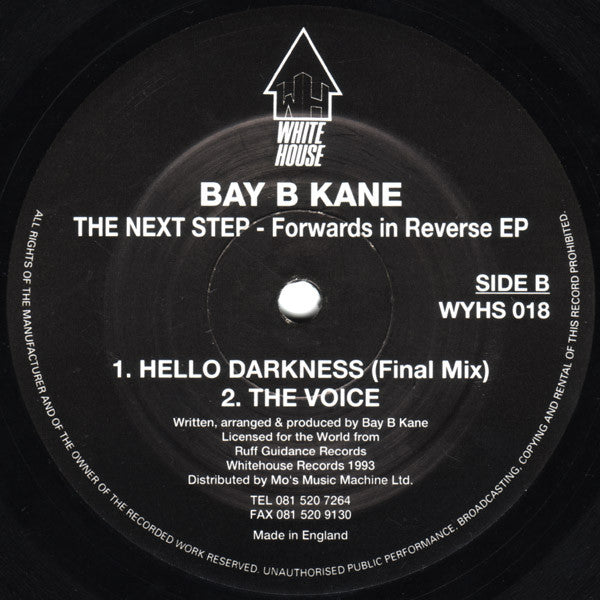 Bay B Kane : The Next Step - Forwards In Reverse EP (2x12", EP, Ltd)