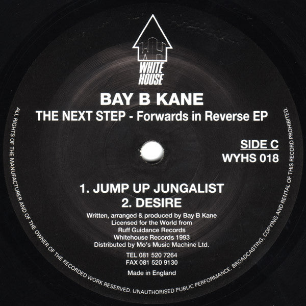 Bay B Kane : The Next Step - Forwards In Reverse EP (2x12", EP, Ltd)