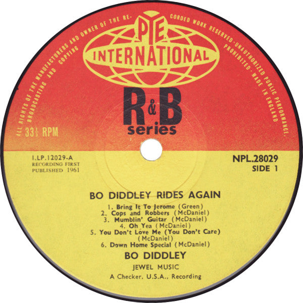 Bo Diddley : Bo Diddley Rides Again (LP, Album, Comp, Mono)