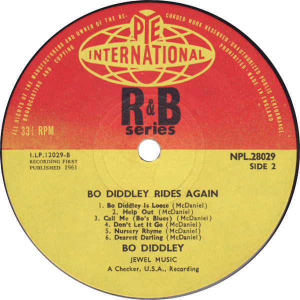 Bo Diddley : Bo Diddley Rides Again (LP, Album, Comp, Mono)