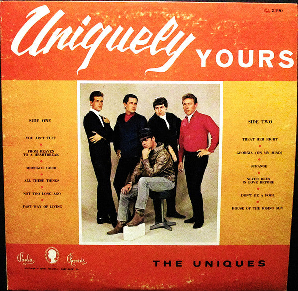 The Uniques (2) : Uniquely Yours (LP, Album, Mono)