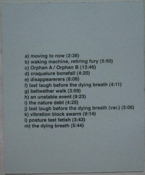 Dead Edits : Soft Ones, For Orphans (CDr)