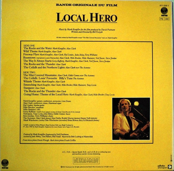 Mark Knopfler : Local Hero (LP, Album)