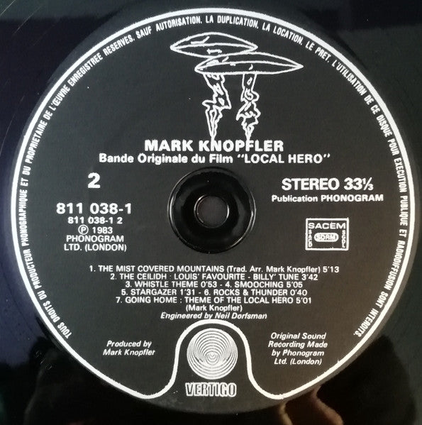 Mark Knopfler : Local Hero (LP, Album)