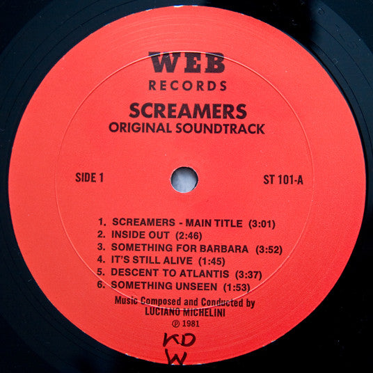 Luciano Michelini : Screamers (Original Soundtrack) (LP, Album)