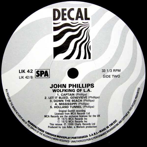 John Phillips : The Wolfking Of L.A. (LP, Album, RE)