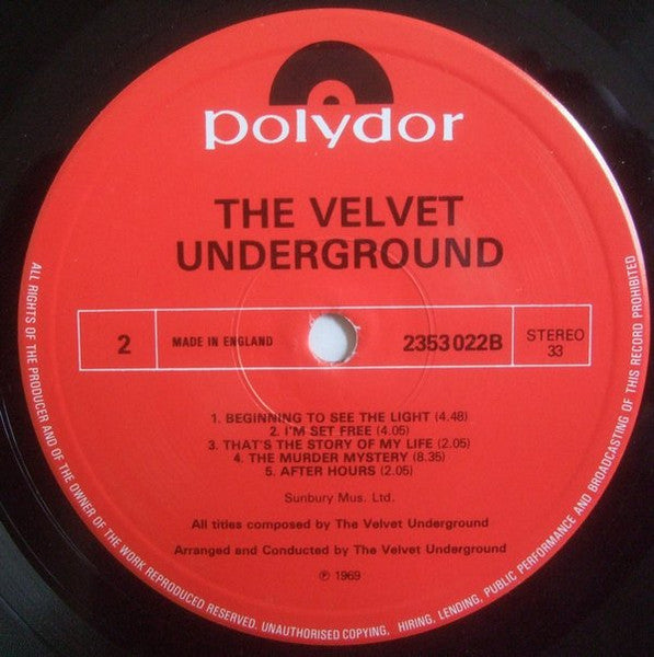 The Velvet Underground : The Velvet Underground (LP, Album, RE, Red)