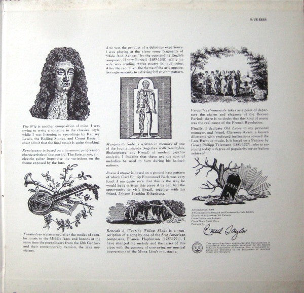 Lalo Schifrin : The Dissection And Reconstruction Of Music From The Past As Performed By The Inmates Of Lalo Schifrin's Demented Ensemble As A Tribute To The Memory Of The Marquis De Sade (LP, Album)