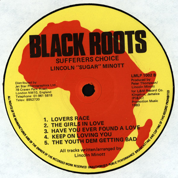 Sugar Minott : Sufferer's Choice (LP, Album)