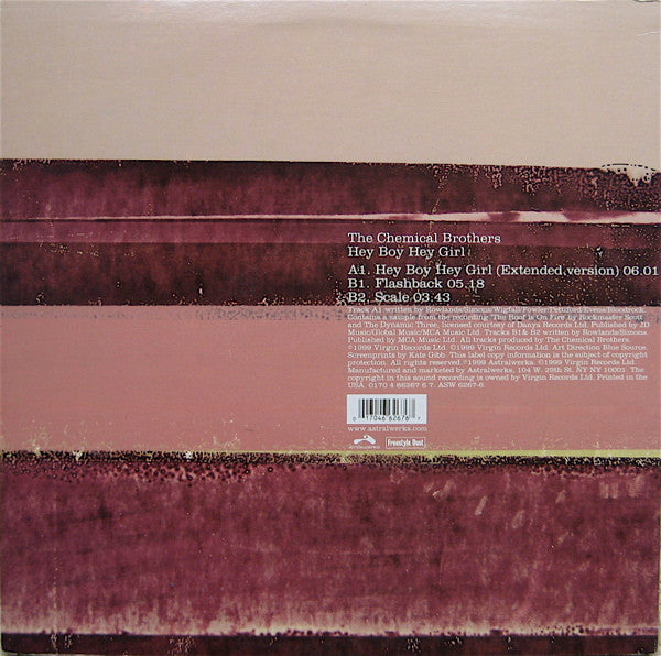 The Chemical Brothers : Hey Boy Hey Girl (12", Single)
