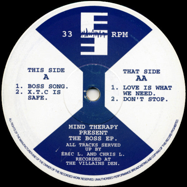 Mind Therapy : The Boss EP. (12", EP)