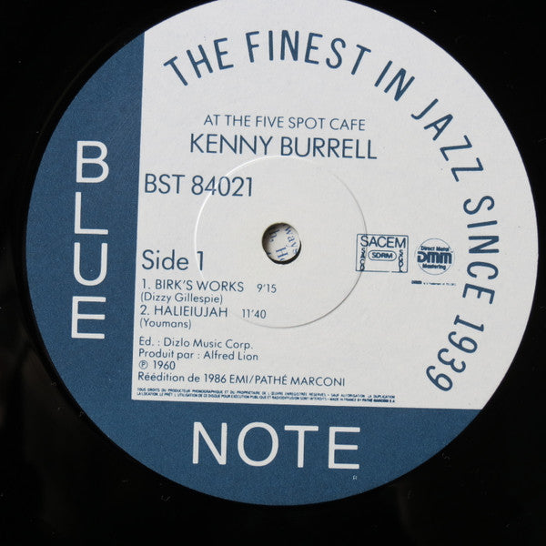 Kenny Burrell With Art Blakey : On View At The Five Spot Cafe (LP, Album, RE, DMM)