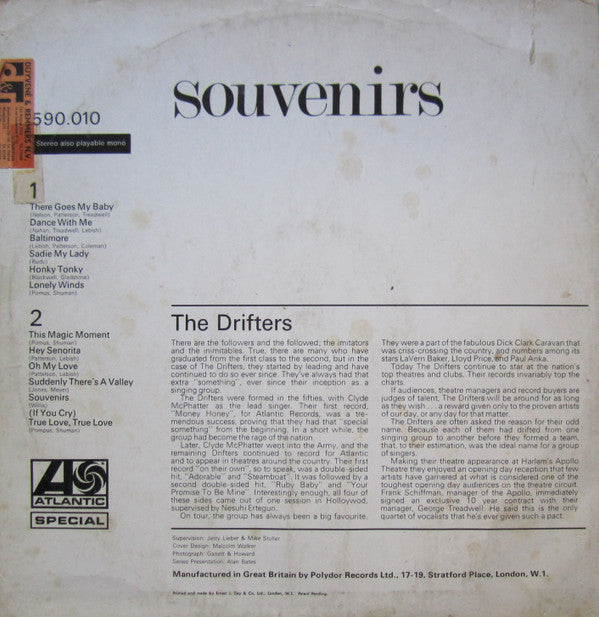 The Drifters : Souvenirs (LP, Comp, RE)