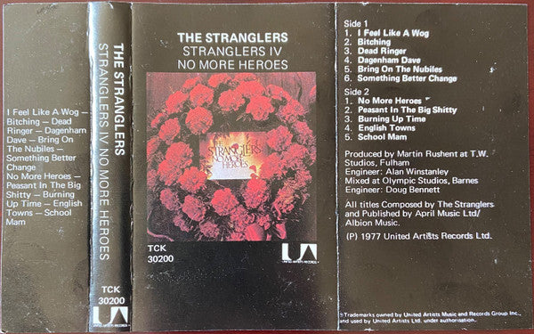 The Stranglers : Stranglers IV No More Heroes (Cass, Album)