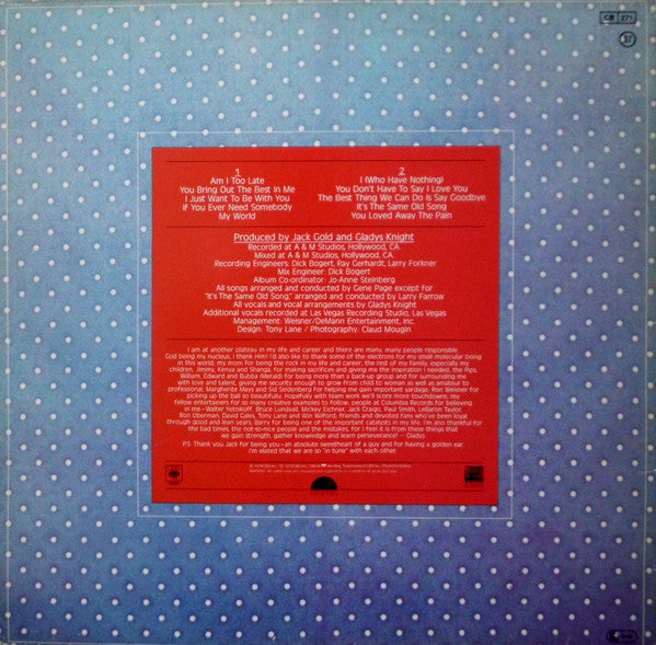 Gladys Knight : Gladys Knight (LP, Album)