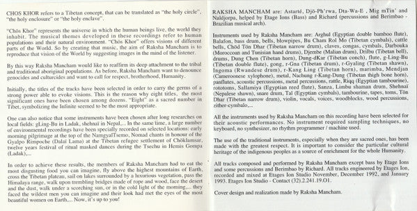 Raksha Mancham : Chös Khor (CD, Album)