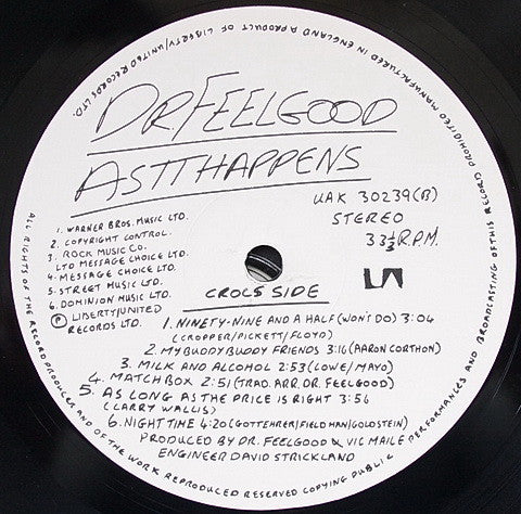 Dr. Feelgood : As It Happens (LP, Album)