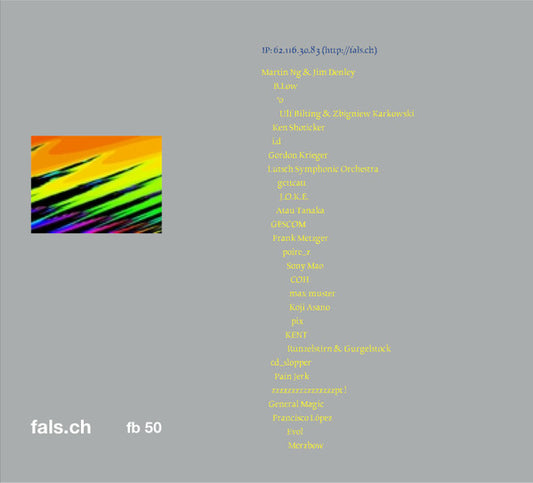 Various : Fals.ch 02 (CD-ROM, Mini, Comp + 9xFile, MP3, 128 + 21xFile, M)