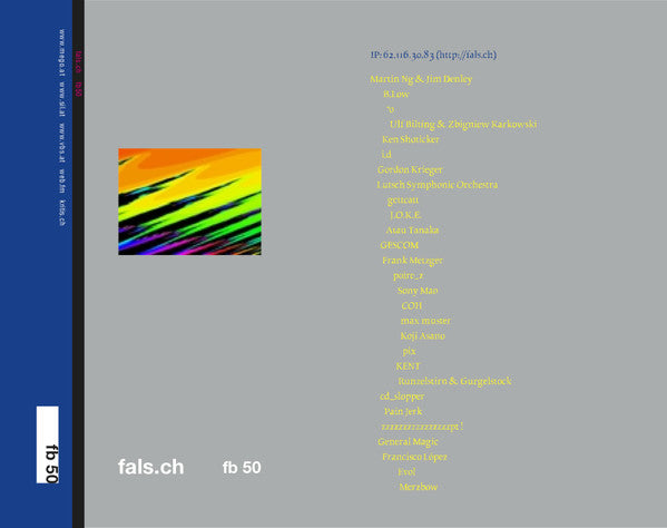 Various : Fals.ch 02 (CD-ROM, Mini, Comp + 9xFile, MP3, 128 + 21xFile, M)