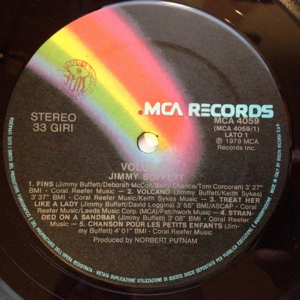 Jimmy Buffett : Volcano (LP, Album, Gat)