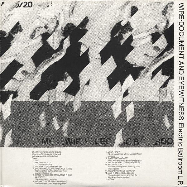Wire : Document And Eyewitness (LP, Album, RP + 12", MiniAlbum, RP)