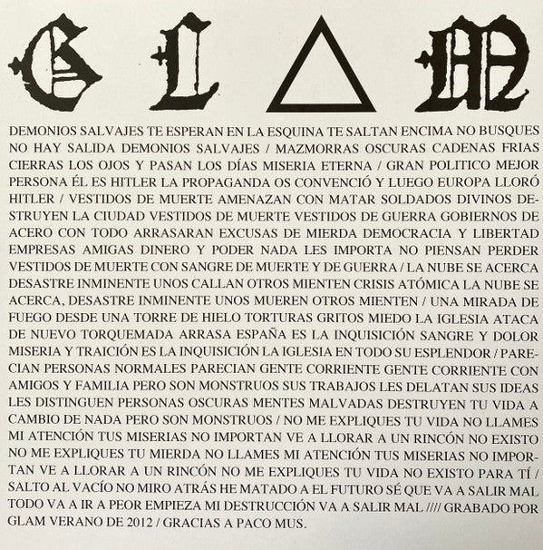 Glam (5) : Veneno En Sus Flechas (12", MiniAlbum, Red)