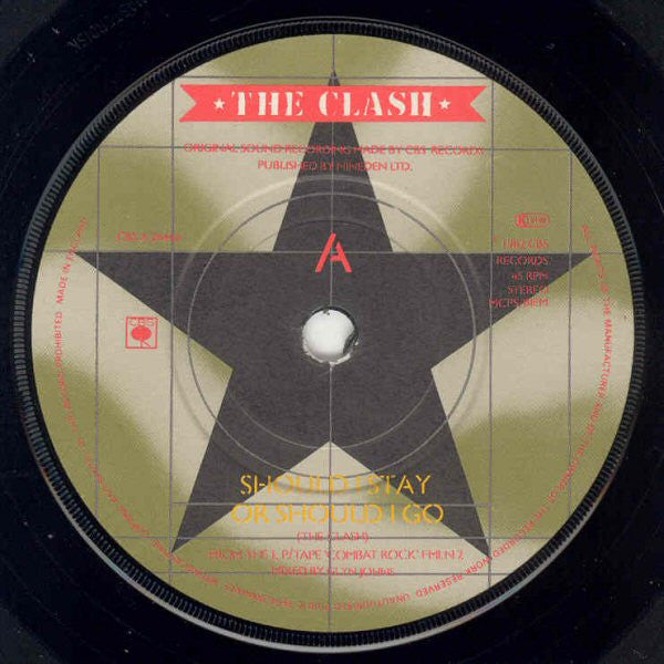 The Clash : Should I Stay Or Should I Go / Straight To Hell (7", Single)