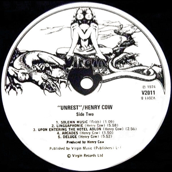 Henry Cow : Unrest (LP, Album, Gat)