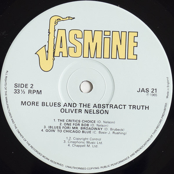Oliver Nelson : More Blues And The Abstract Truth (LP, Album, RE)