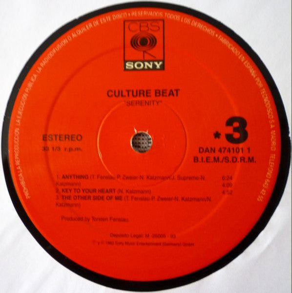 Culture Beat : Serenity (2xLP, Album)