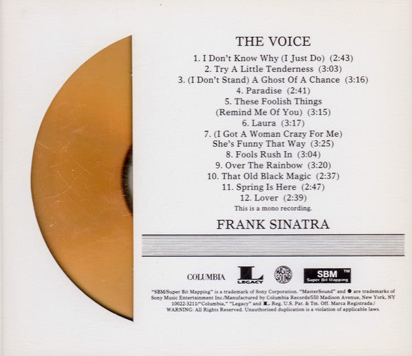 Frank Sinatra : The Voice (CD, Comp, Mono, RE, RM)