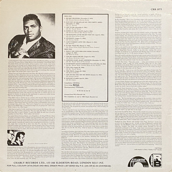 Solomon Burke : Cry To Me (LP, Comp, MPO)