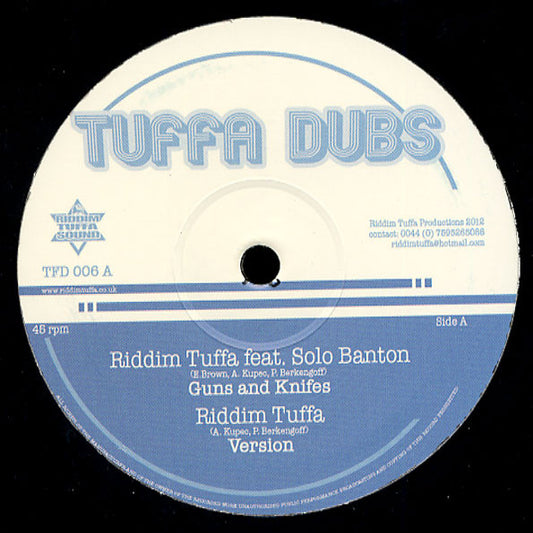 Riddim Tuffa, Solo Banton, Diegojah, O.B.F. : Guns And Knifes (12")