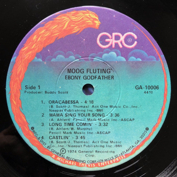 The Ebony Godfather : Moog Fluting (LP, Album)