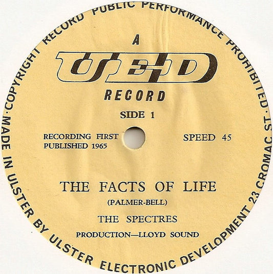 The Spectres (6) : The Facts Of Life (7")