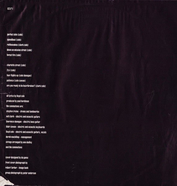 Lloyd Cole & The Commotions : Rattlesnakes (LP, Album)