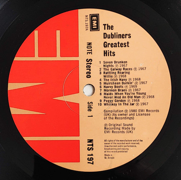 The Dubliners : Greatest Hits (LP, Comp)