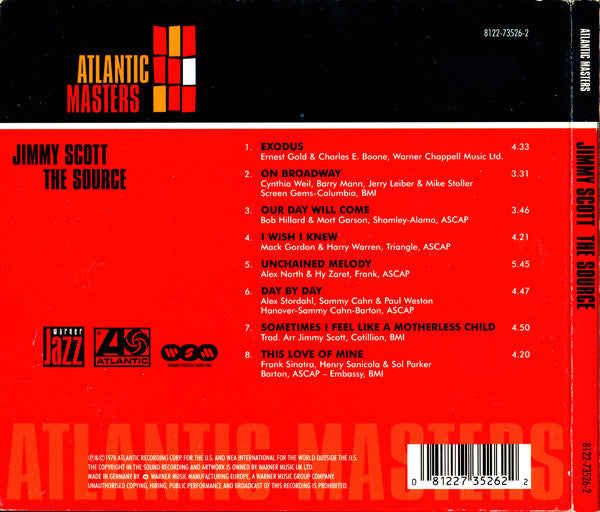 Jimmy Scott : The Source (CD, Album, RE)