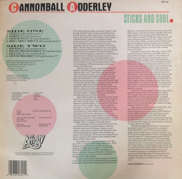 Cannonball Adderley : Sticks And Soul (LP, Comp)