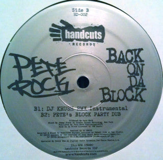 Pete Rock : Back On Da Block (DJ Krush Rmx) (12")