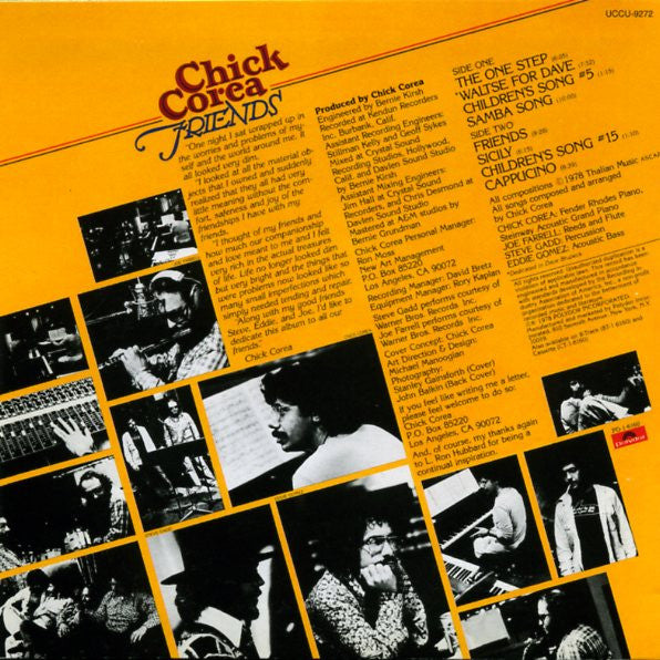 Chick Corea = Chick Corea : Friends = フレンズ (CD, Album, Ltd, RE, Pap)