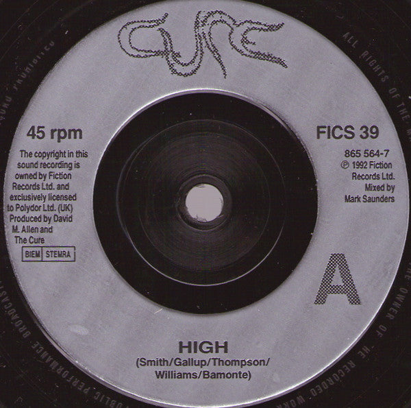 The Cure : High (7", Single, Sma)