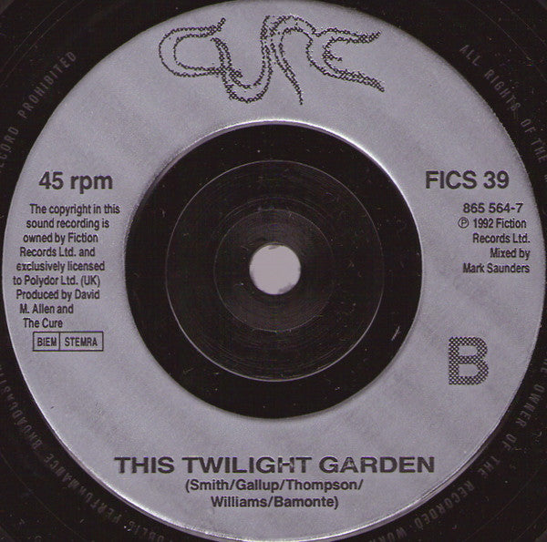 The Cure : High (7", Single, Sma)