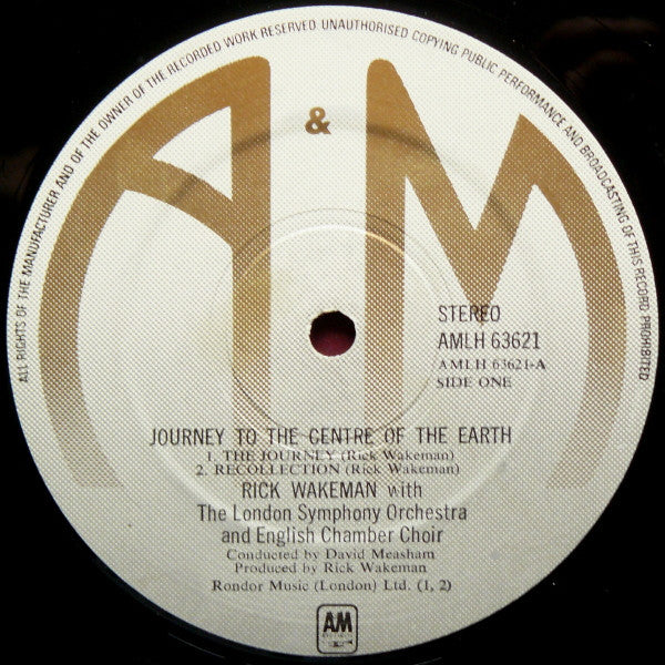 Rick Wakeman : Journey To The Centre Of The Earth (LP, Album, Gat)