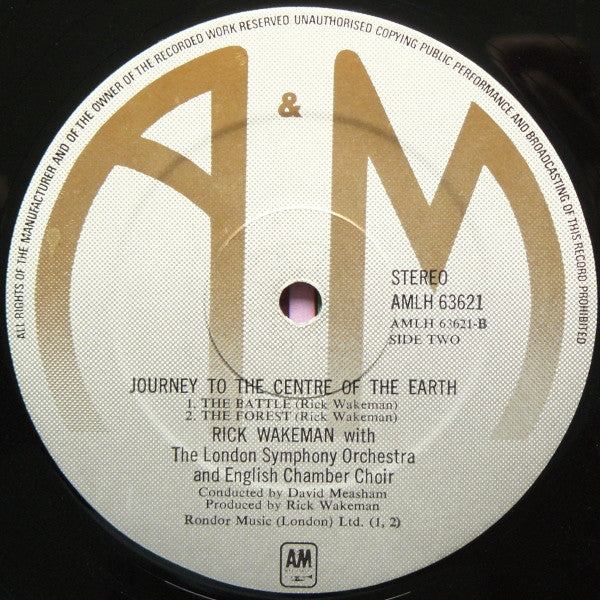 Rick Wakeman : Journey To The Centre Of The Earth (LP, Album, Gat)